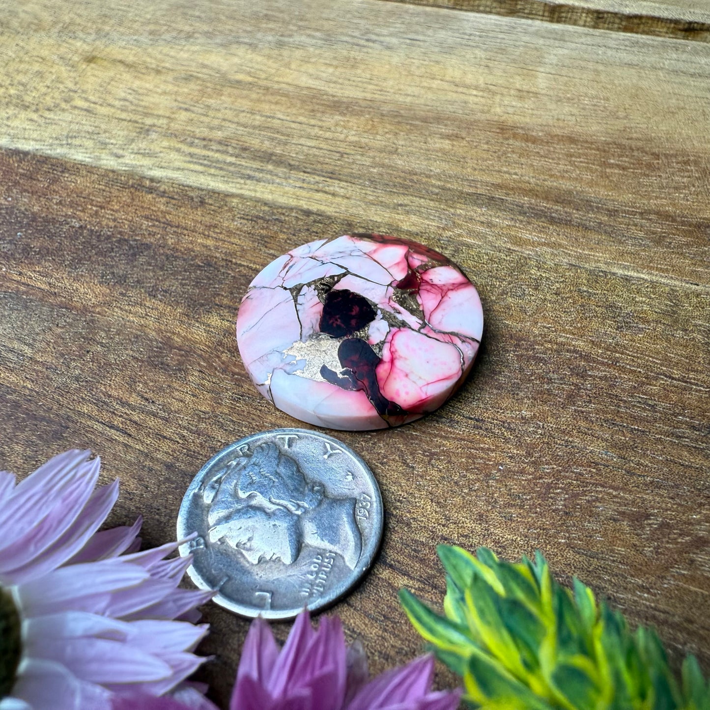 Kingman Composite Cabochon - approx. 25 x 25 x 5.9 mm