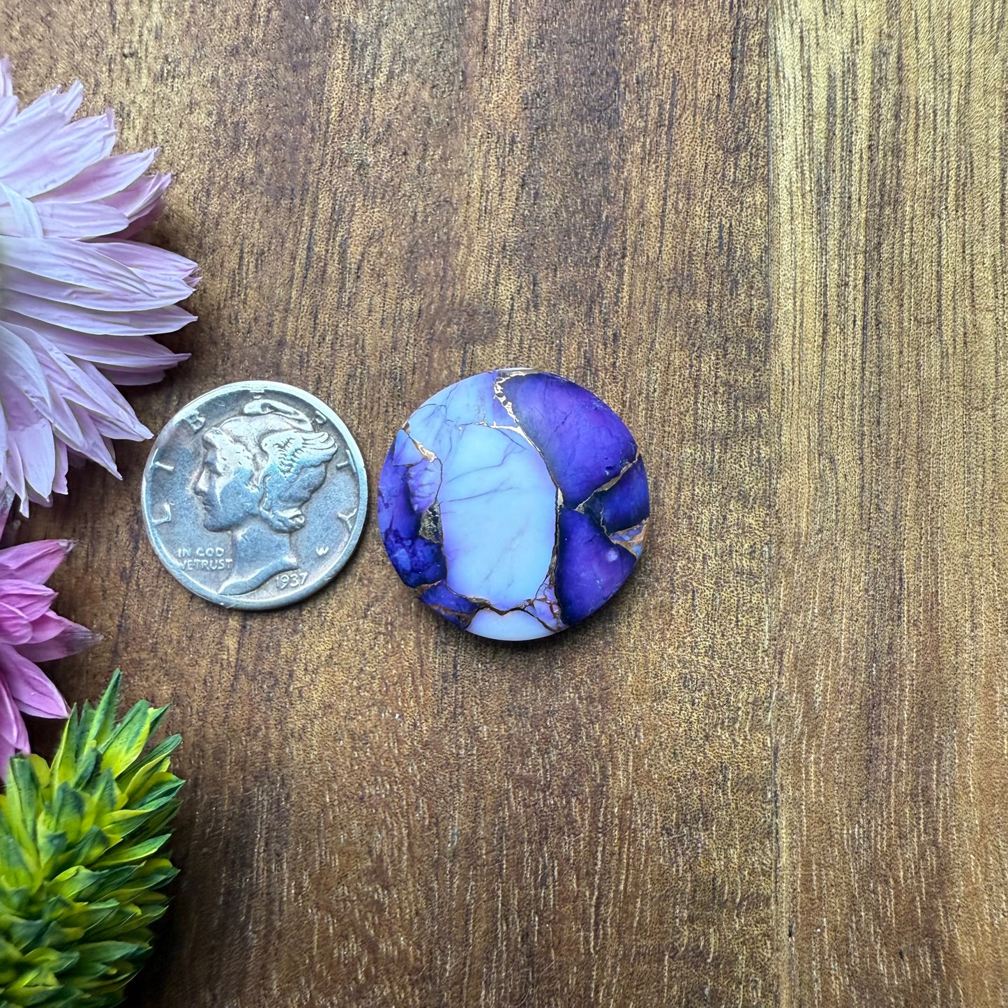 Kingman Composite Cabochon - approx. 20 x 20 x 5.9 mm