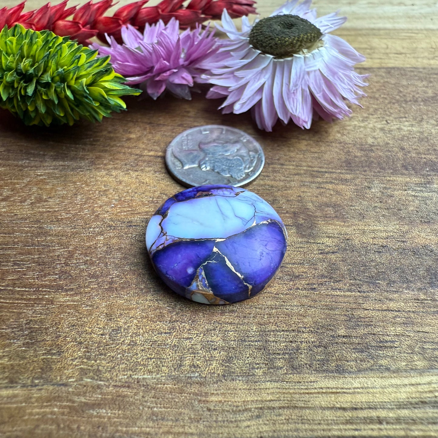 Kingman Composite Cabochon - approx. 20 x 20 x 5.9 mm