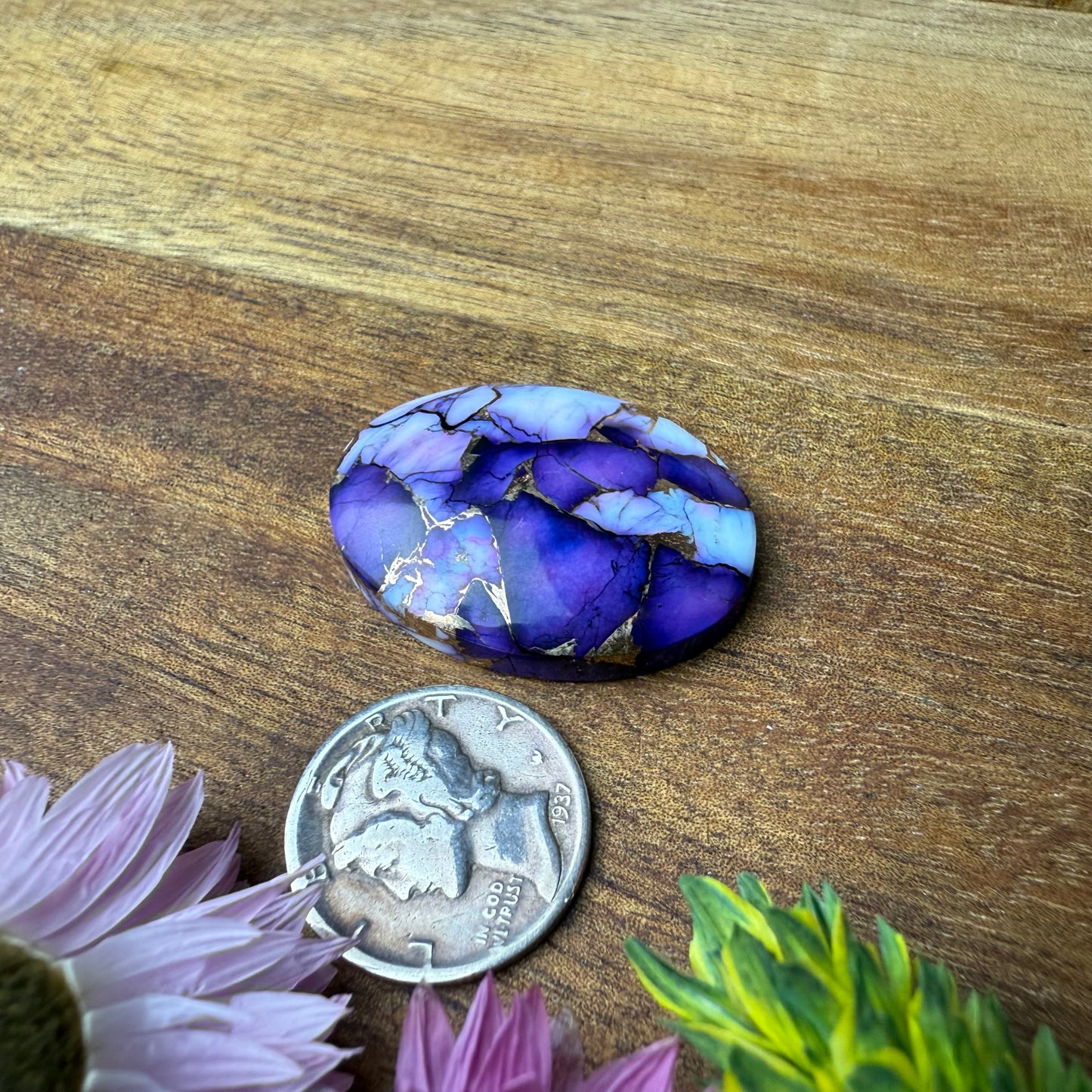 Kingman Composite Cabochon - approx. 29 x 22 x 6.3 mm