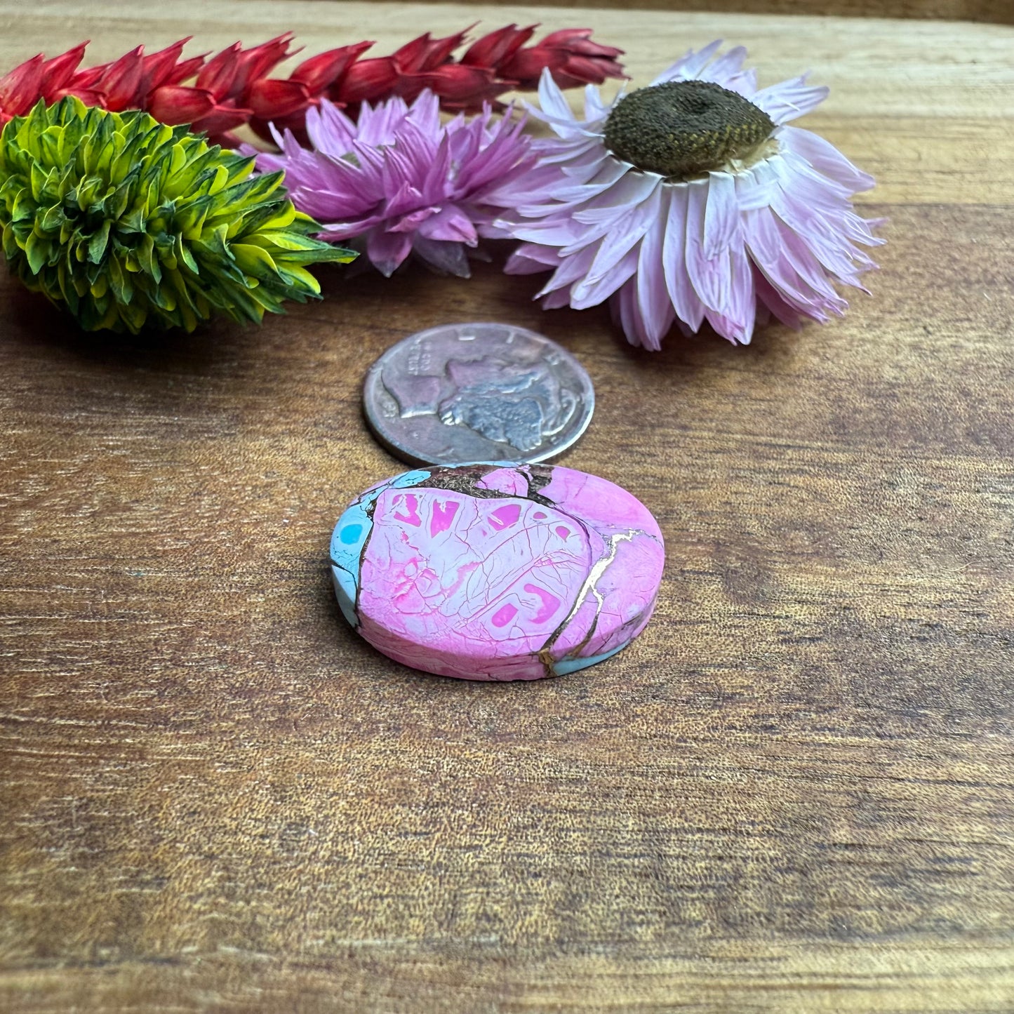 Kingman Composite Cabochon - approx. 21 x 16 x 5.3 mm