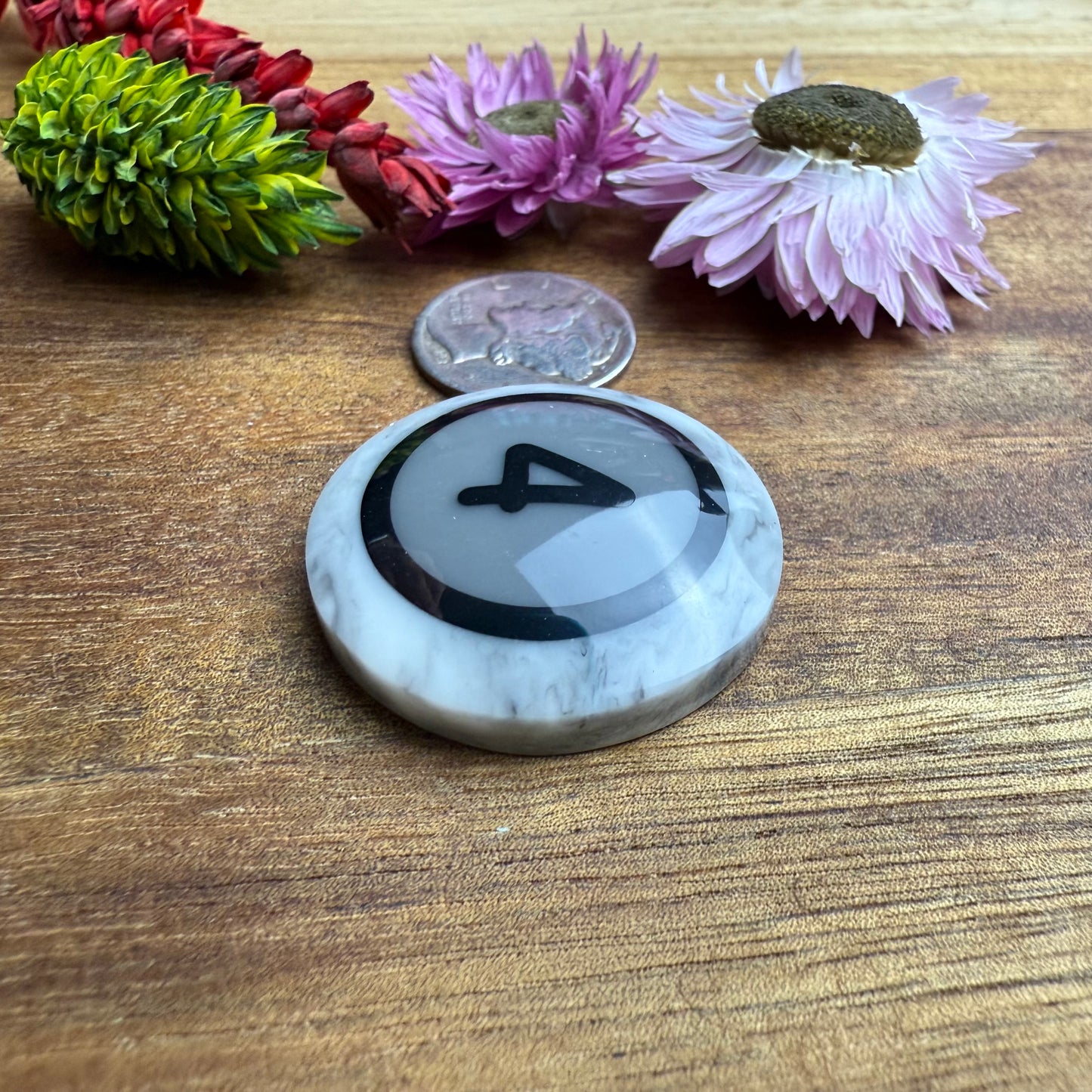 Pool Ball Cabochon - approx. 29 x 29 x 7.7 mm