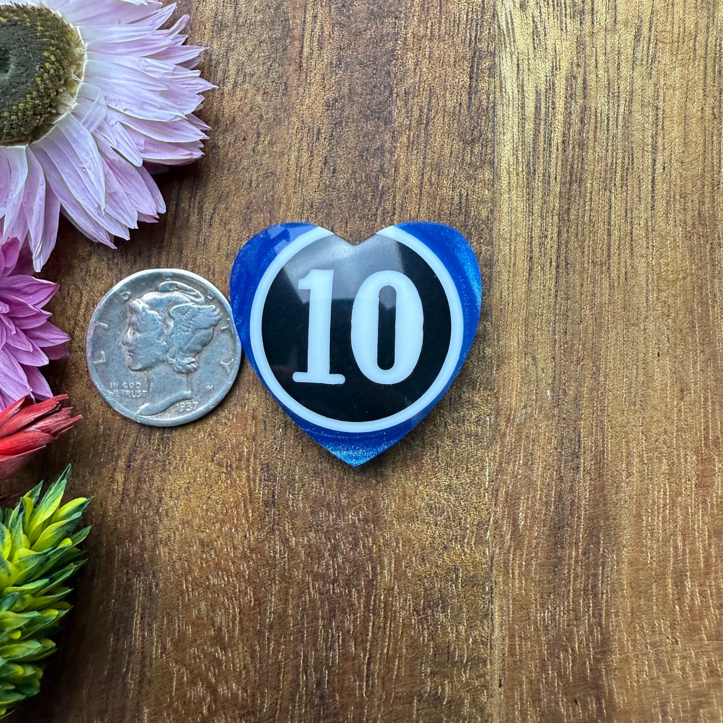 Pool Ball Cabochon - approx. 26 x 27 x 8 mm