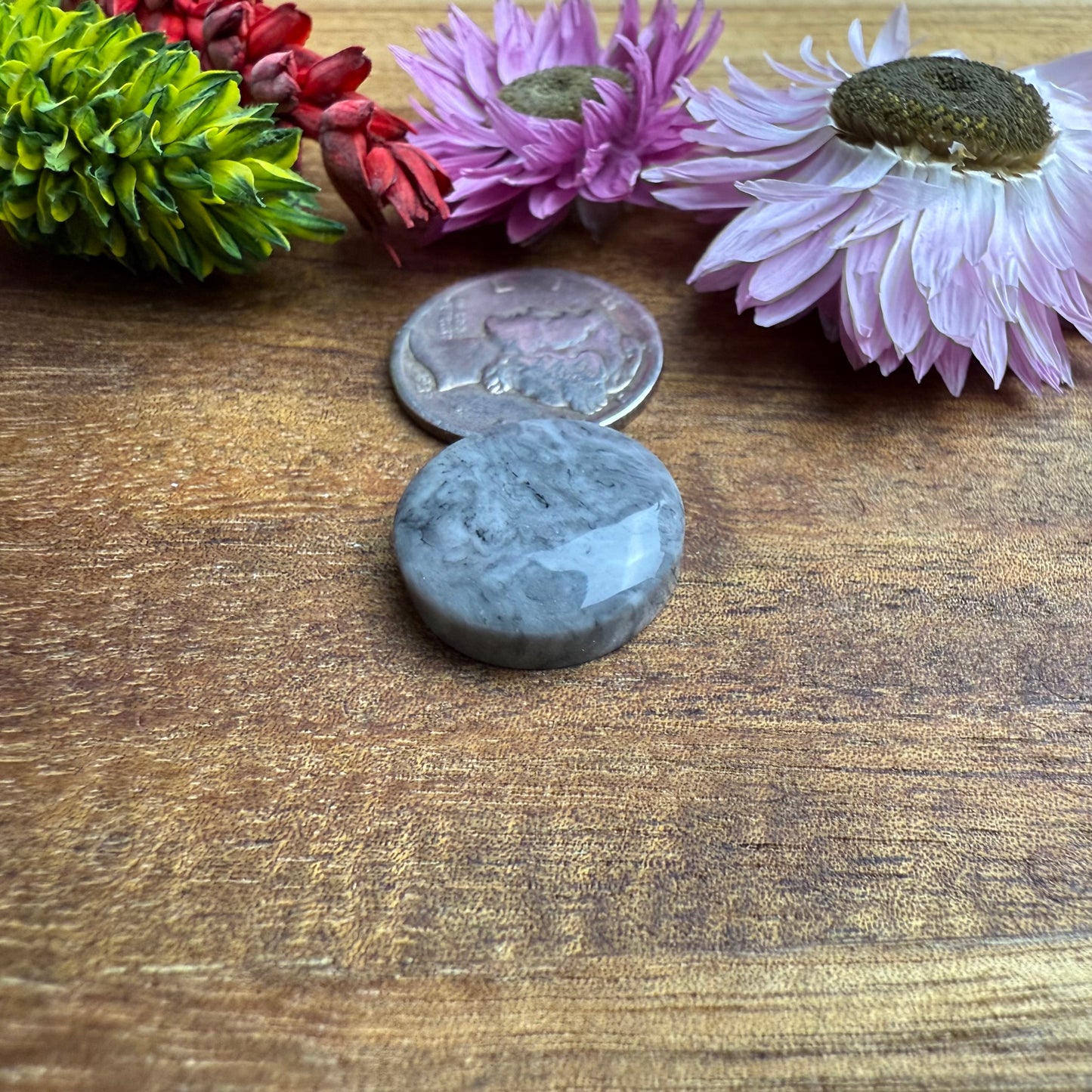 Pool Ball Core Cabochon - approx. 16 x 16 x 5 mm