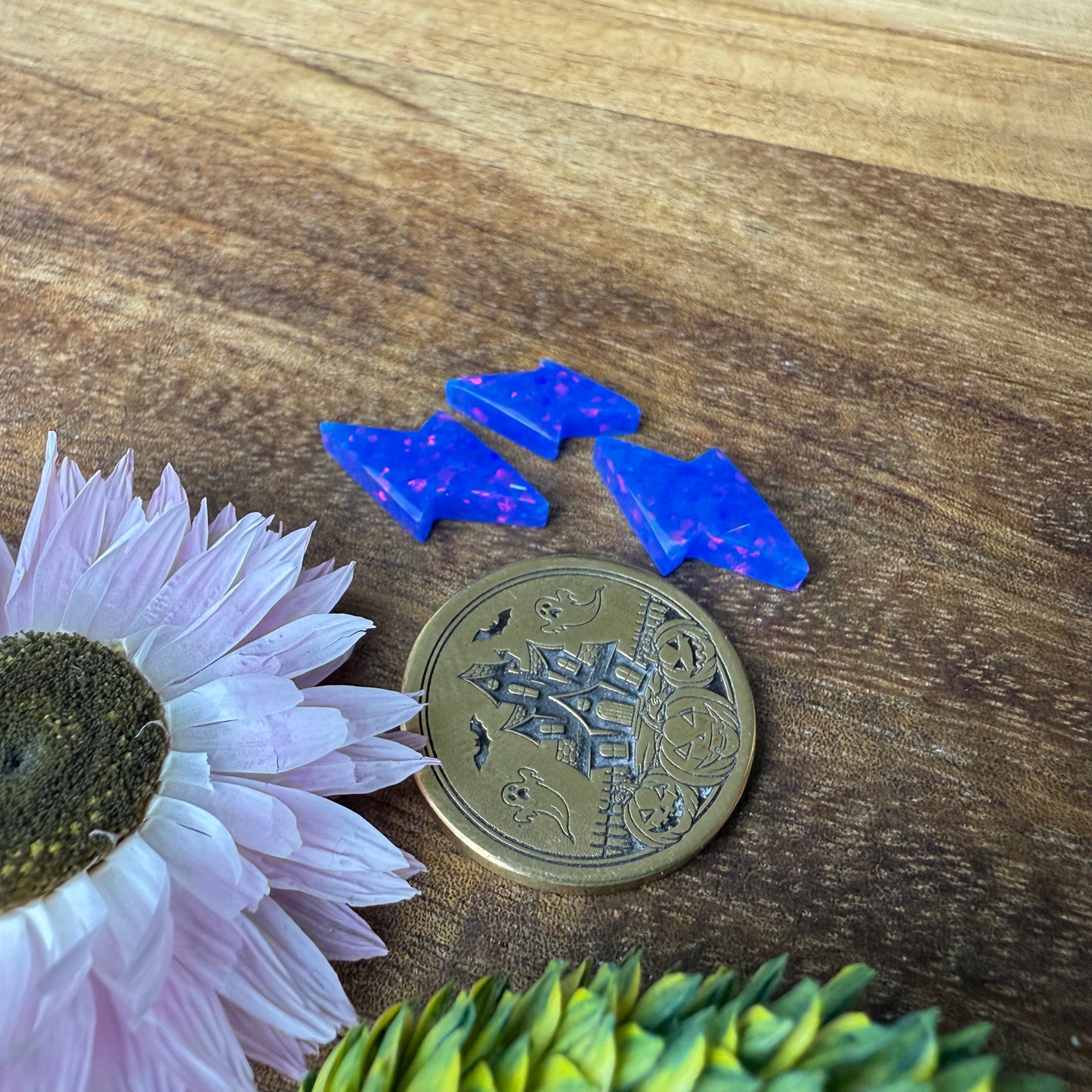 Glitter Opal Cabochon Set of 3 - Mixed Size