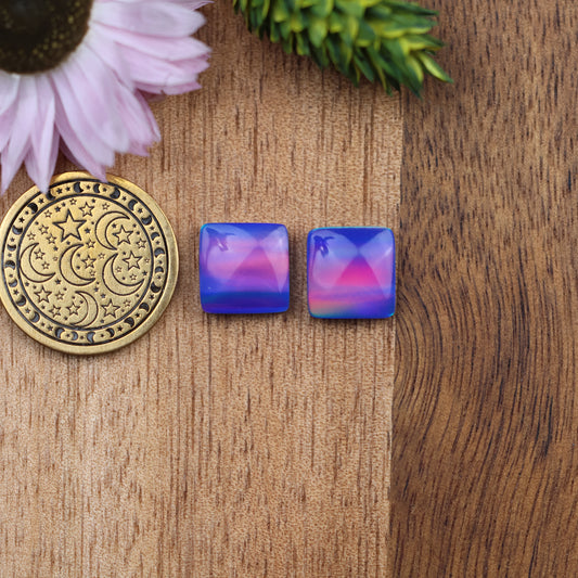 Aurora Opal Cabochon Set of 2 - approx. 10 x 10 mm