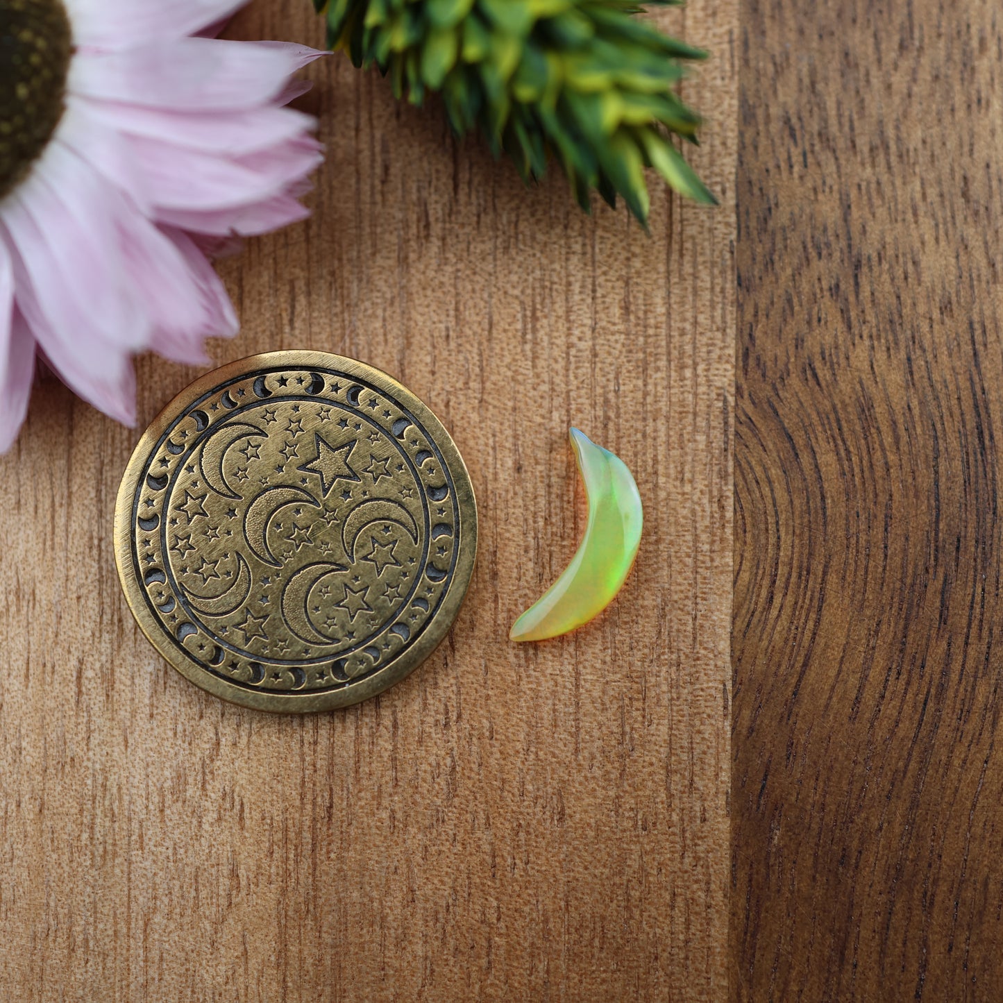 Aurora Opal Cabochon - approx. 12 x 3 x 2.6 mm