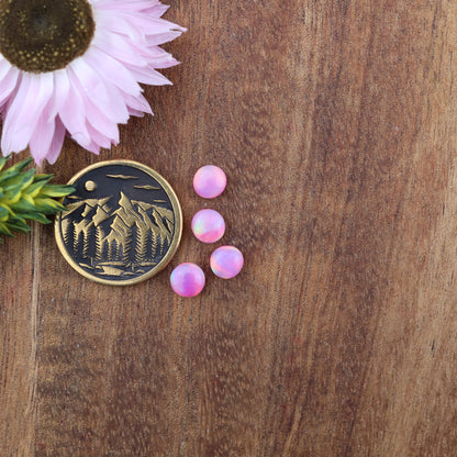 Aurora Opal Cabochon Set of 4 - approx. 5 x 5 mm