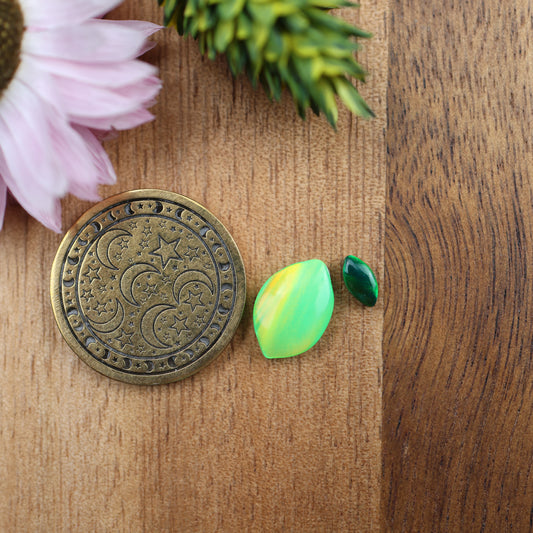 Aurora Opal Cabochon - approx. 11 x 8 x 3.1 mm
