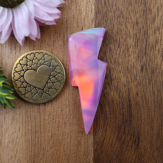 Aurora Opal Cabochon - approx. 39 x 14 x 4.5 mm