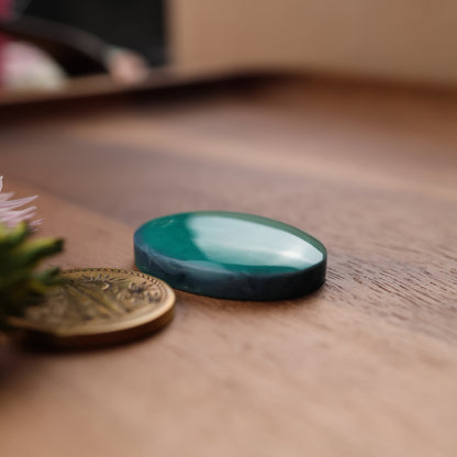 Gower Surfite Cabochon - approx. 28 x 21 x 5.6 mm