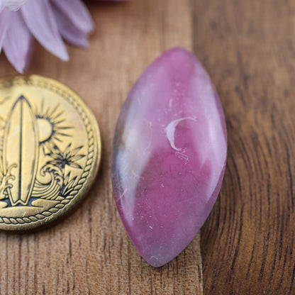 Gower Surfite Cabochon - approx. 27 x 14 x 4.6 mm