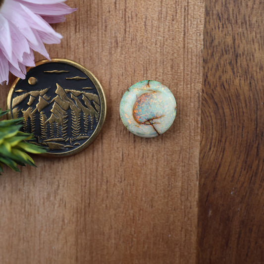 Sterling Opal Cabochon - approx. 11 x 11 x 4.4 mm