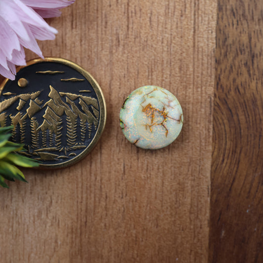 Sterling Opal Cabochon - approx. 11 x 11 x 4 mm