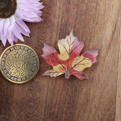 Engraved Acrylic Cabochon - approx. 24 x 29 x 4.9 mm