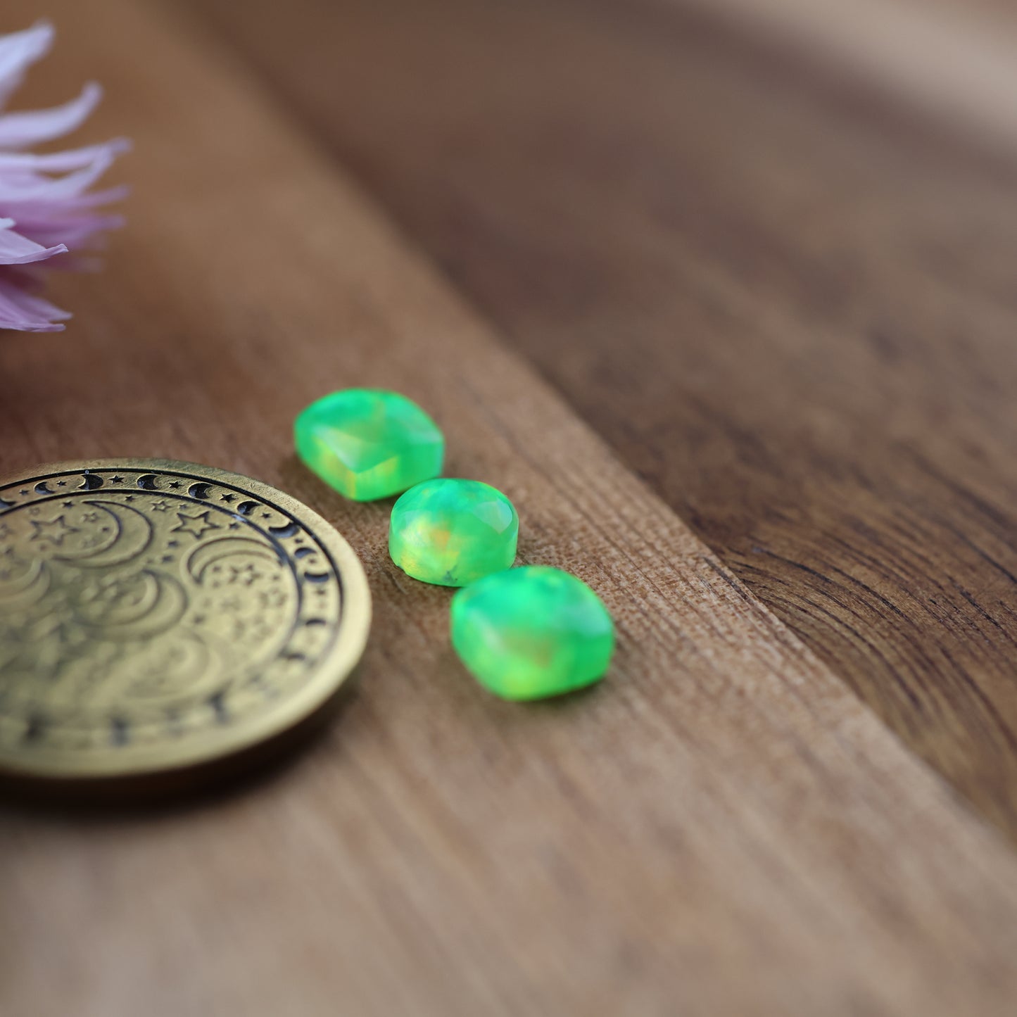 Bello Opal Cabochon Set of 3 - approx. 5 x 5 mm