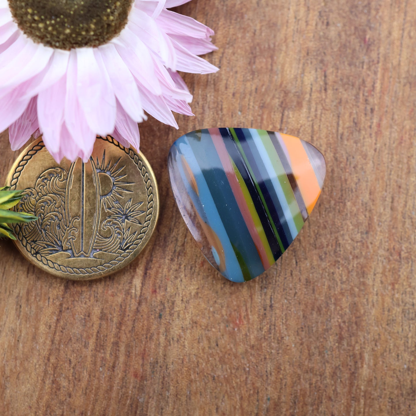 Californian Surfite Cabochon - approx. 20 x 20 x 5.3 mm