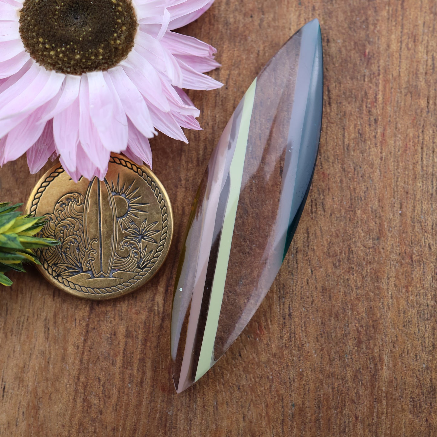 Californian Surfite Cabochon - approx. 53 x 14 x 5.5 mm