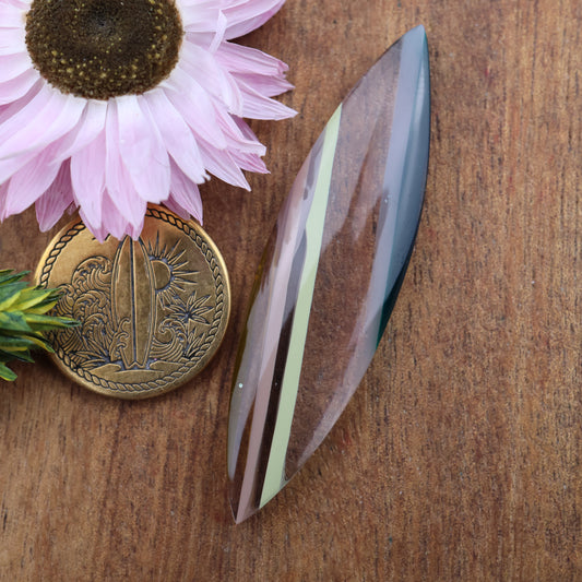 Californian Surfite Cabochon - approx. 53 x 14 x 5.5 mm