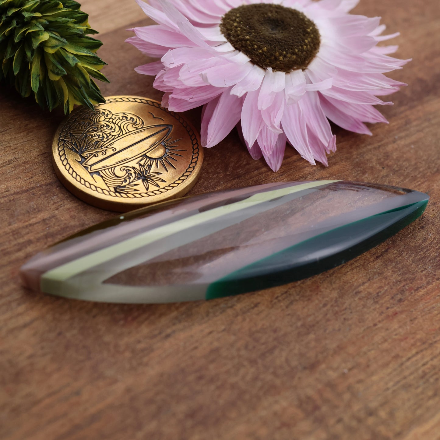 Californian Surfite Cabochon - approx. 53 x 14 x 5.5 mm