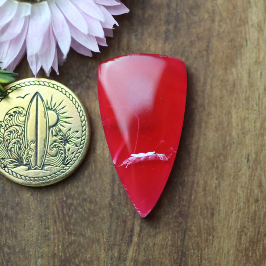 Gower Surfite Cabochon - approx. 30 x 16 x 4.8 mm