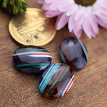 Californian Surfite Cabochon set of 3 - approx. 15 x 11 mm