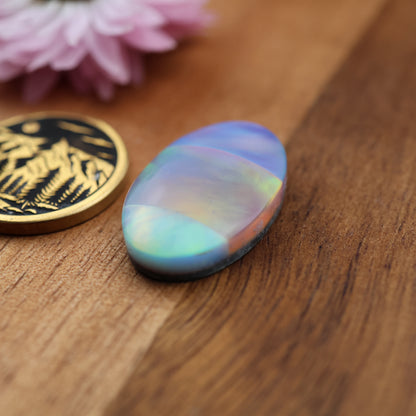 Intarsia Aurora Opal Cabochon - approx. 23 x 14 x 5.6 mm