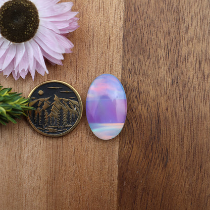 Intarsia Aurora Opal Cabochon - approx. 23 x 14 x 5.5 mm