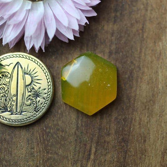 Gower Surfite Cabochon - approx. 15 x 17 x 4.5 mm