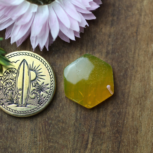 Gower Surfite Cabochon - approx. 15 x 16 x 4.2 mm