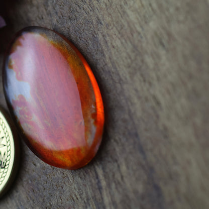 Gower Surfite Cabochon - approx. 27 x 17 x 3.8 mm