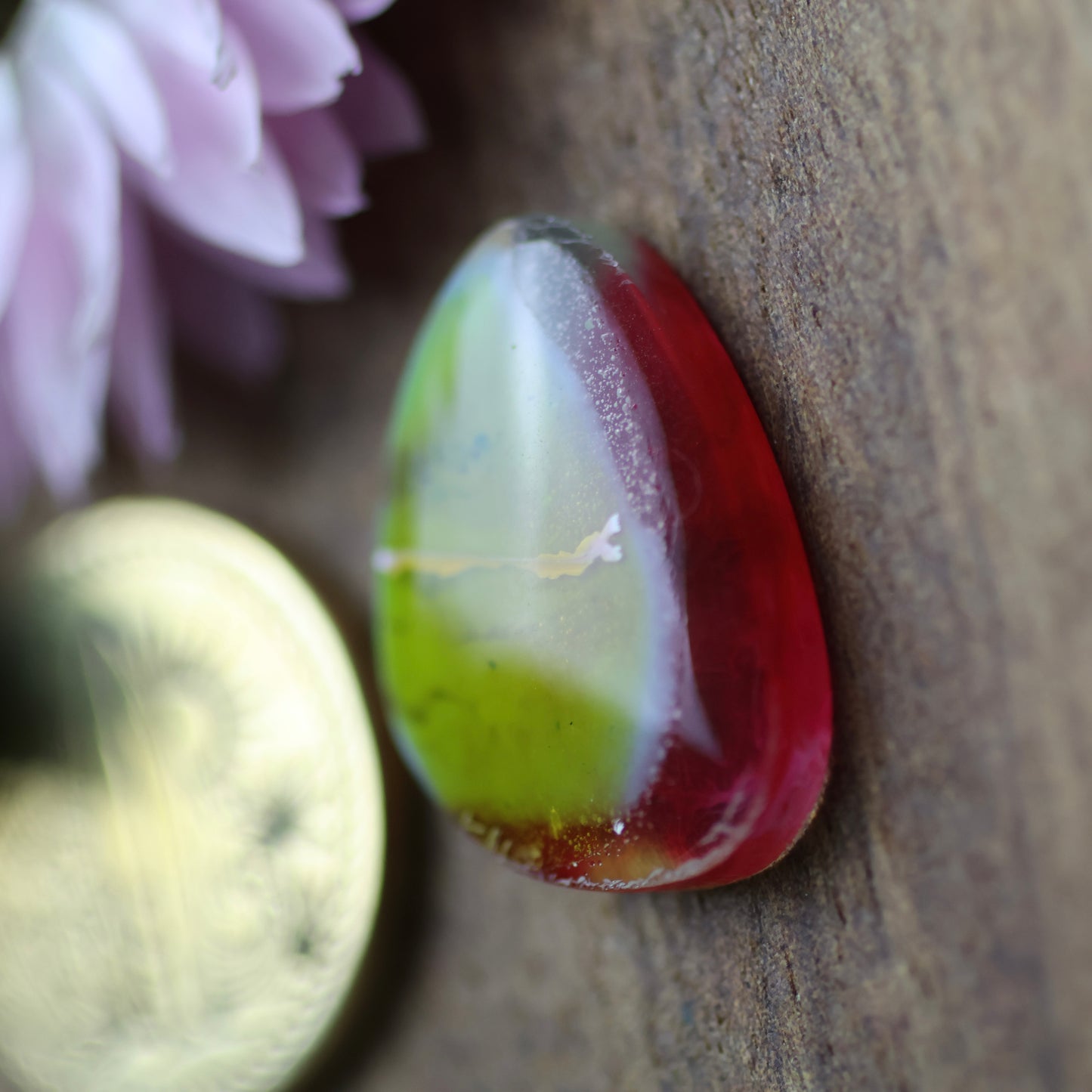 Gower Surfite Cabochon - approx. 21 x 15 x 4.6 mm