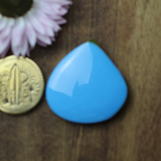 Gower Surfite Cabochon - approx. 29 x 27 x 5.8 mm