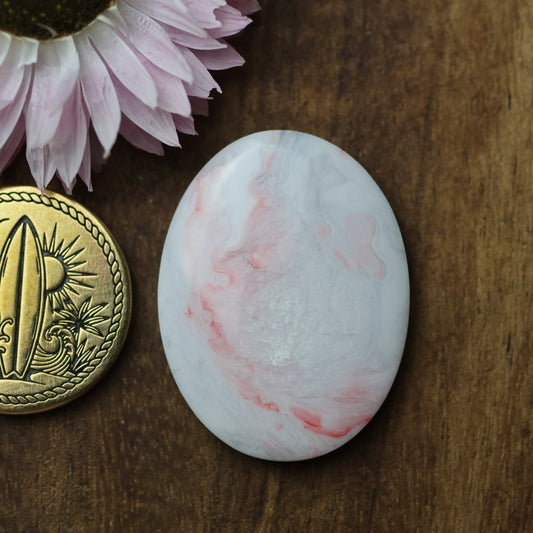 Gower Surfite Cabochon - approx. 29 x 22 x 4.8 mm