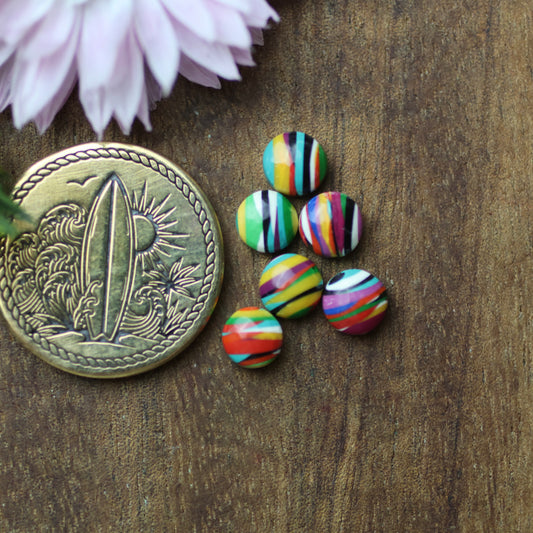 Oregon Surfite Cabochon Set of 6 - approx. 5 x 5 mm