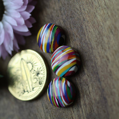 Oregon Surfite Cabochon Set of 3 - approx. 11 x 11 mm