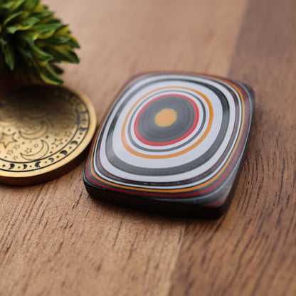 Fordite Cabochon - approx. 25 x 22 x 5.2 mm