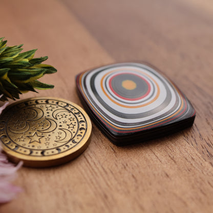 Fordite Cabochon - approx. 25 x 22 x 5.2 mm