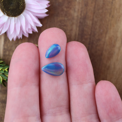 Aurora Opal Cabochon Set of 2 - Mixed Size