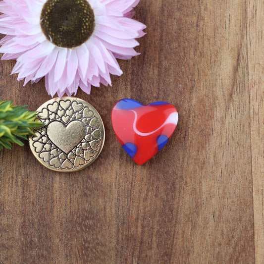 Acrylic Cabochon - approx. 17 x 17 x 4.6 mm