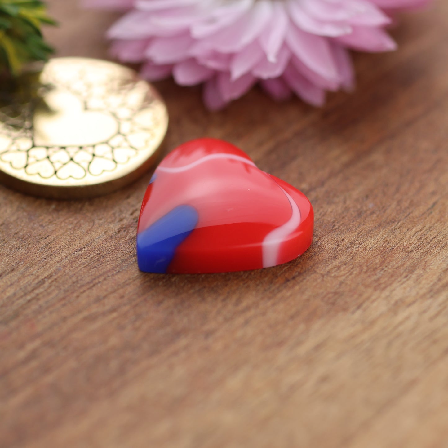 Acrylic Cabochon - approx. 17 x 17 x 4.8 mm