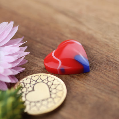 Acrylic Cabochon - approx. 17 x 17 x 4.8 mm