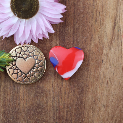 Acrylic Cabochon - approx. 17 x 17 x 4.8 mm