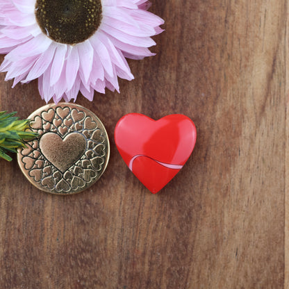 Acrylic Cabochon - approx. 17 x 17 x 4.4 mm