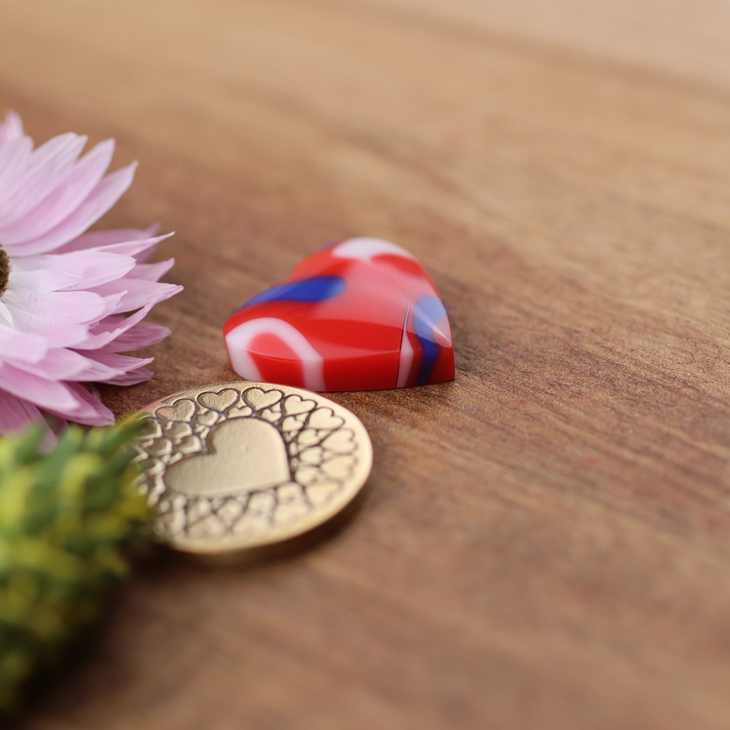 Acrylic Cabochon - approx. 17 x 17 x 4.8 mm