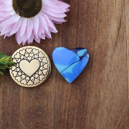 Acrylic Cabochon - approx. 17 x 17 x 4.6 mm