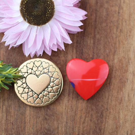 Acrylic Cabochon - approx. 17 x 17 x 4.6 mm