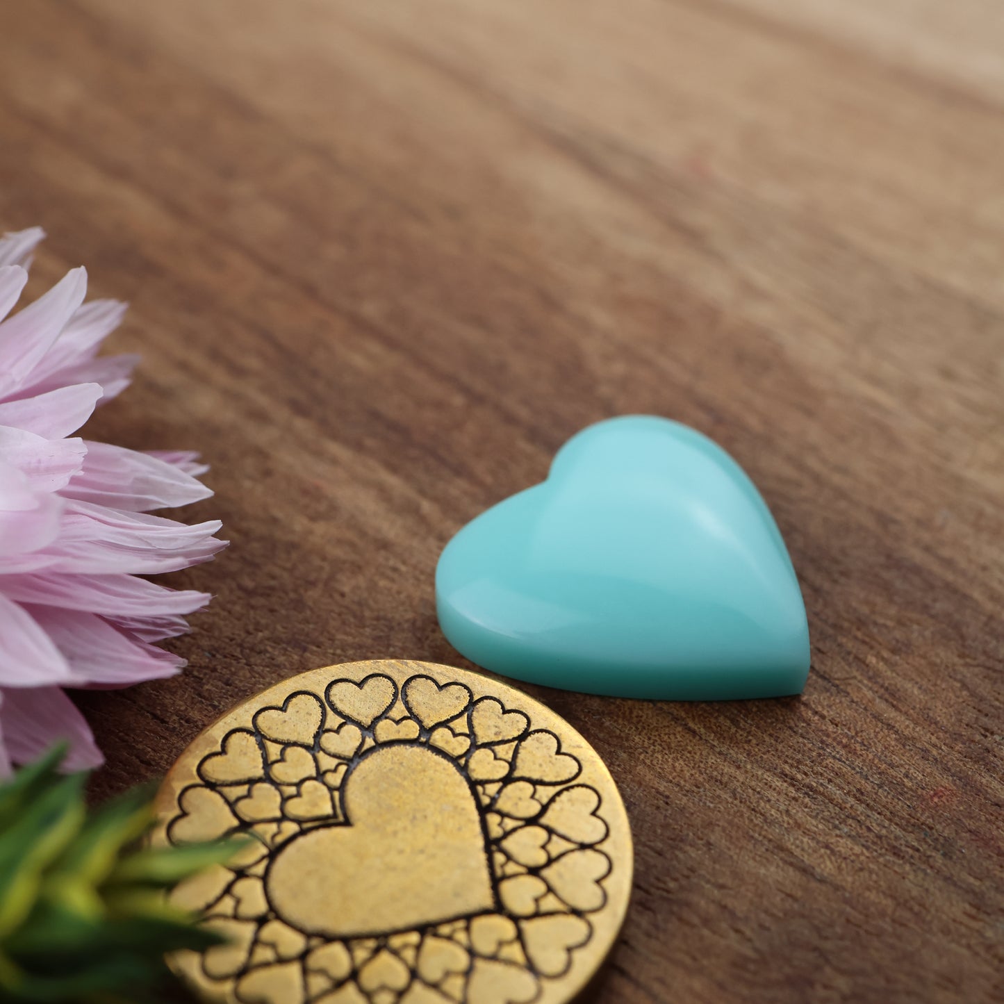 Pool Ball Core Cabochon - approx. 17 x 17 x 4.4 mm