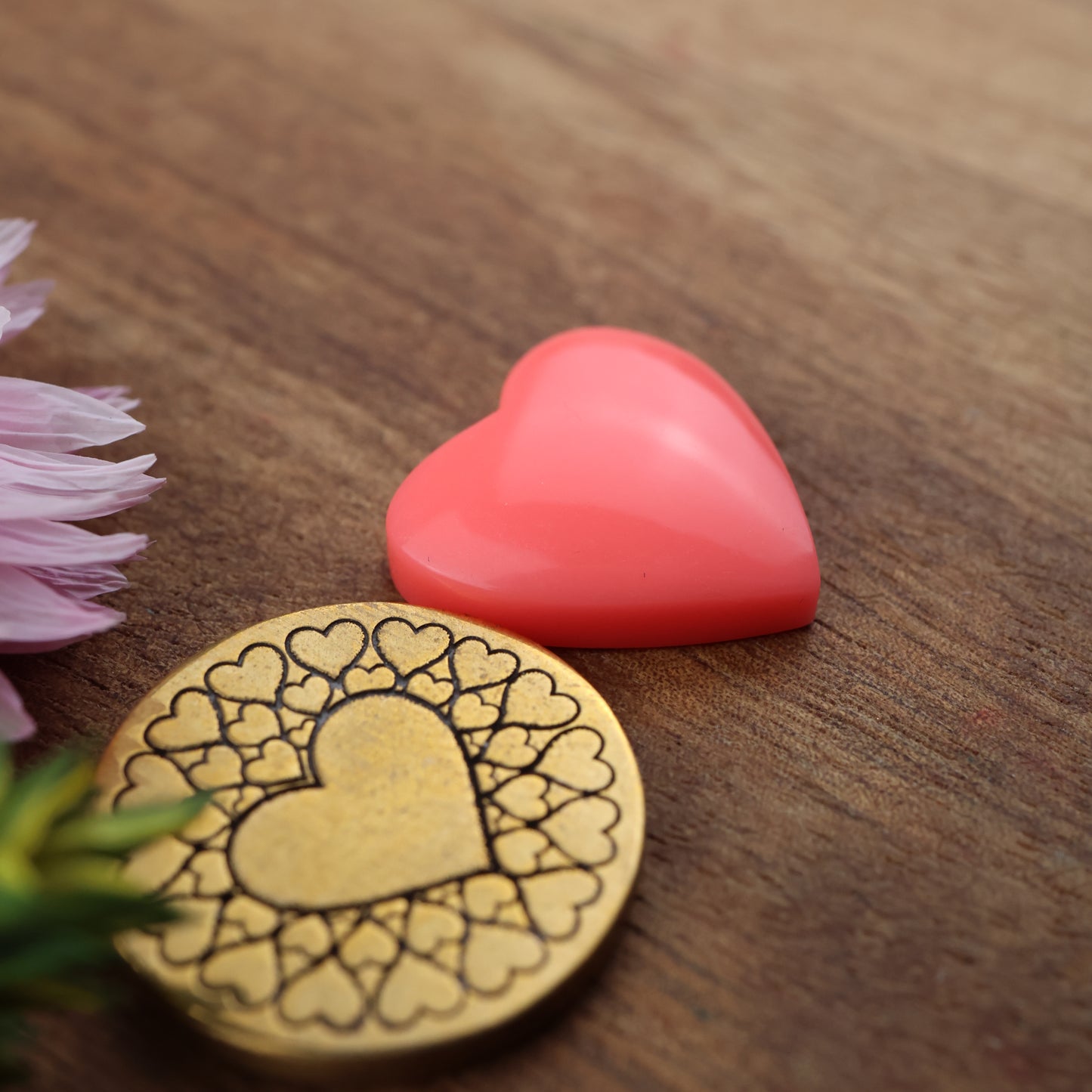 Pool Ball Core Cabochon - approx. 17 x 17 x 4.7 mm