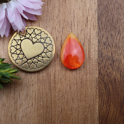 Bowlerite Cabochon - approx. 16 x 10 x 3.7 mm